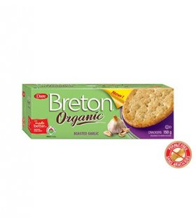 Organic Crackers Roasted Garlic